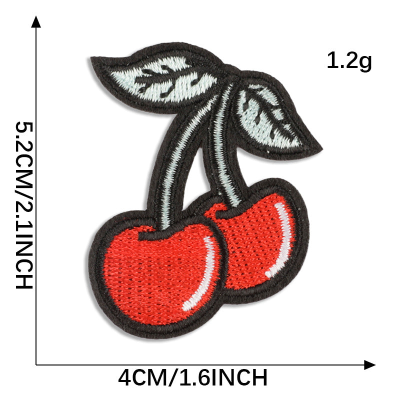 Wholesale Computer embroidery heart patch accessories embroidery cloth patch